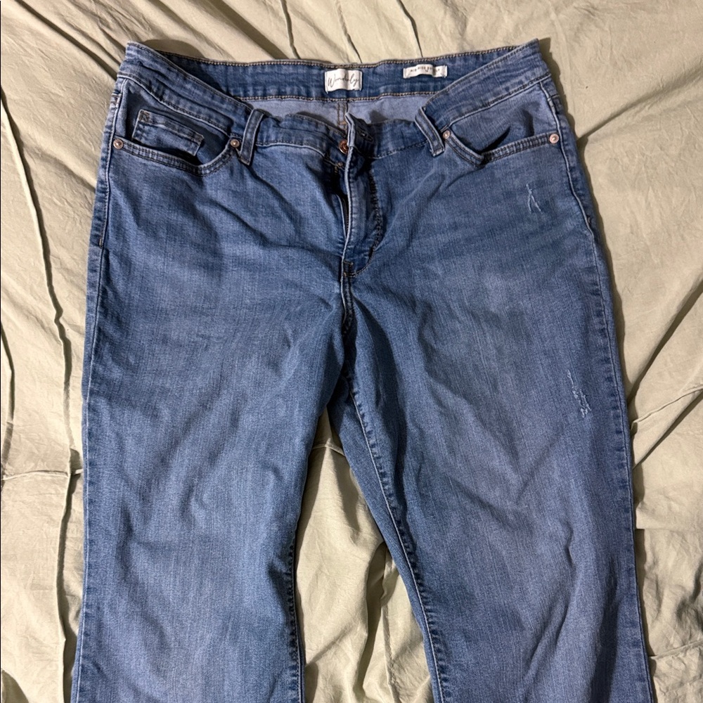 Wonderly midrise bootcut jeans size 14